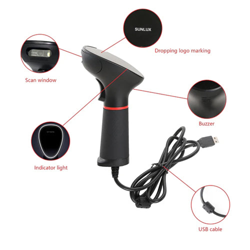 Sunlux XL-3610 Handheld 2D Barcode Scanner