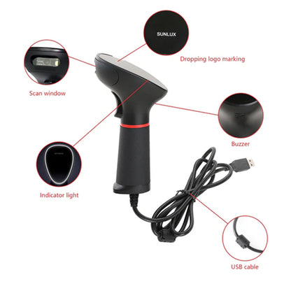 Sunlux XL-3610 Handheld 2D Barcode Scanner